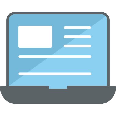 Bilgisayar. Web simgesi basit illüstrasyon