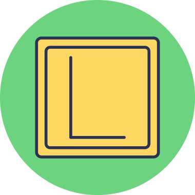 Basit simge, vektör illüstrasyonu öğreniliyor