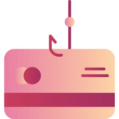 Phishing modern simgesi, vektör illüstrasyonu 