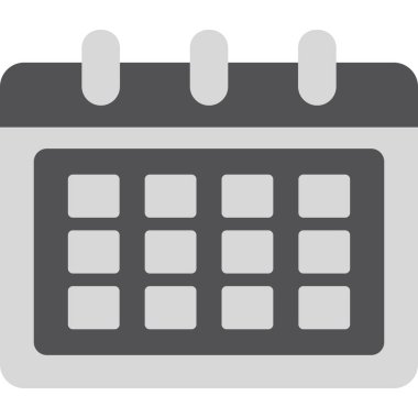 Takvim simgesi, vektör illüstrasyonu basit tasarım