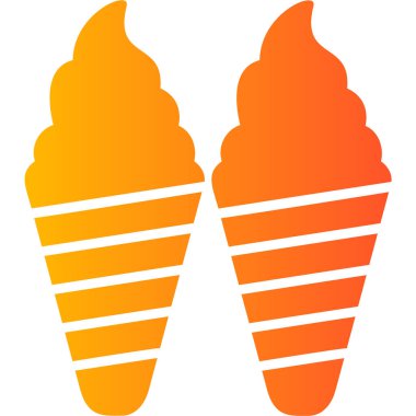 dondurma. düz tasarım 