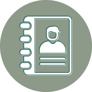 simple icon for web page, Contact Address Book, Address 