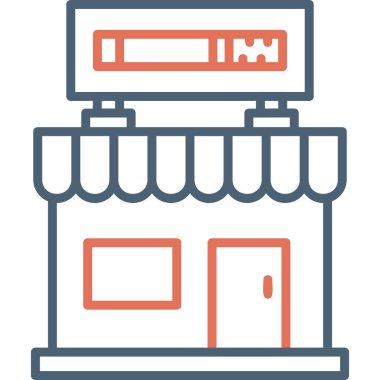 mağaza web simgesi basit illüstrasyon