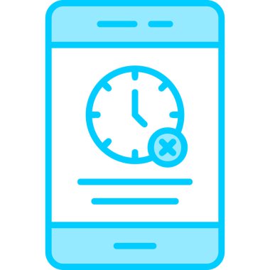 Cep telefonu. Web simgesi basit illüstrasyon