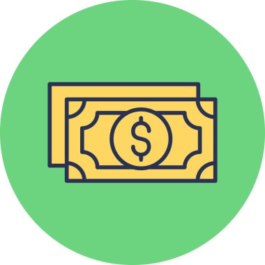 para işareti vektörü düz simge minimumu çizgi pictogram