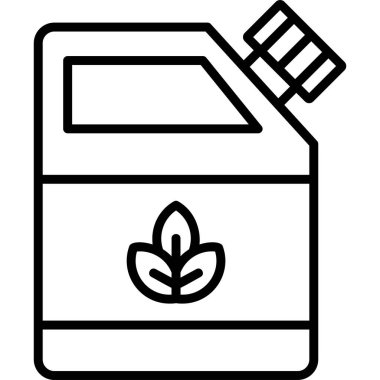 Eko yakıt modern simge, vektör illüstrasyonu 