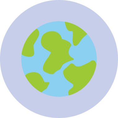 Toprak. Web simgesi basit illüstrasyon