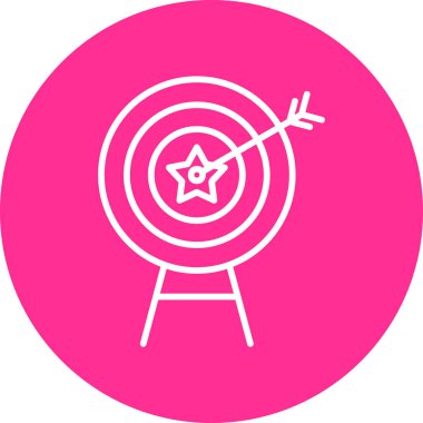 Hedef. Web simgesi basit illüstrasyon