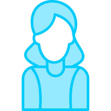 Anne yüz avatar vektör simgesi 