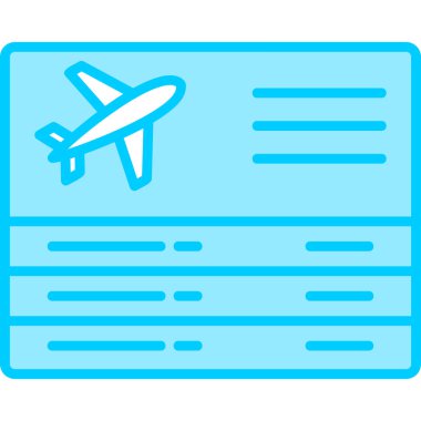 Bilet. Web simgesi basit illüstrasyon