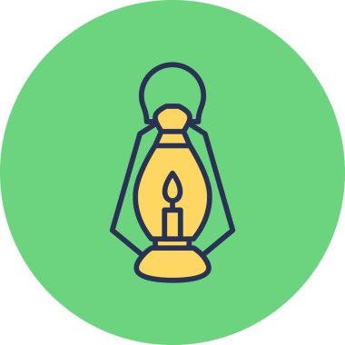 Fener modern simgesi, vektör illüstrasyonu