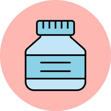 Mürekkep modern simge vektör illüstrasyonu