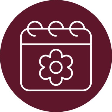 Sakura tarihi modern simge, vektör illüstrasyonu