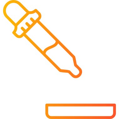 Pipette. Web simgesi basit illüstrasyon