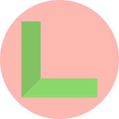 Tek bir sembol simgesinin vektör çizimi