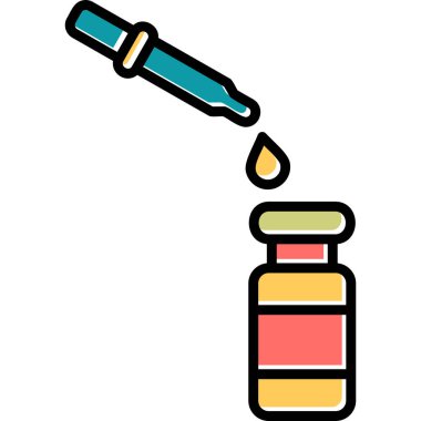 Dropper simgesi, modern tasarım illüstrasyonu