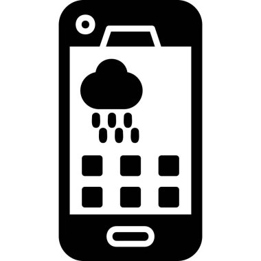 Bulut. Web simgesi basit tasarım