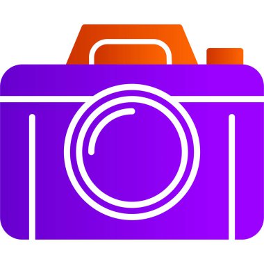 Kamera. Web simgesi basit illüstrasyon