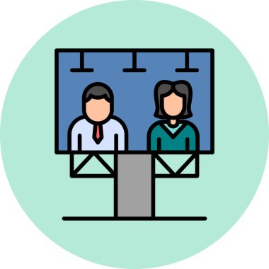 Seçim web simgesi basit illüstrasyon