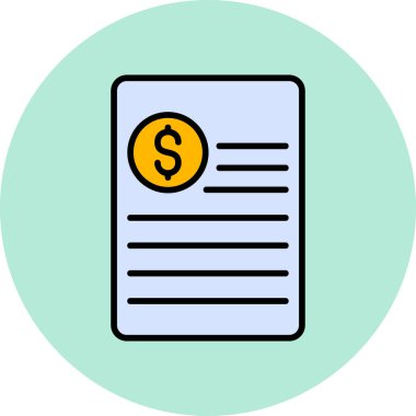 Açıklama modern simge, vektör illüstrasyonu