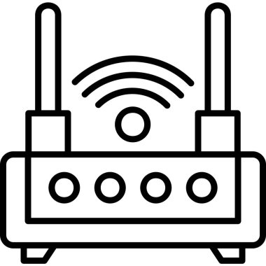 Wifi Router modern vector icon illustration
