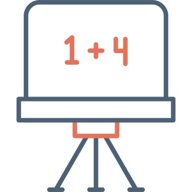 Tebeşir tahtası modern ikon vektör illüstrasyonu