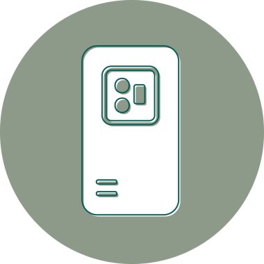 Mobil Arka Kamera, akıllı telefon aygıtının dijital illüstrasyonu 