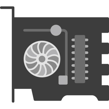 Bilgisayar Grafik Kart simgesinin basit bir gösterimi