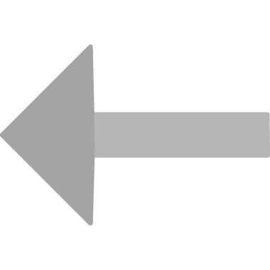 Sol ok. Vektör illüstrasyonu