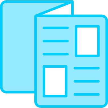 Belge. Web simgesi basit illüstrasyon