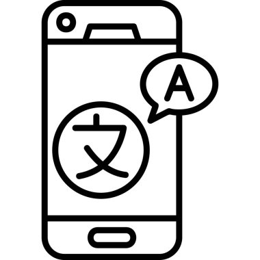 Online Translate modern vector icon illustration