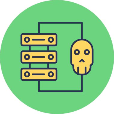 Modern simge, vektör illüstrasyonu hackleniyor