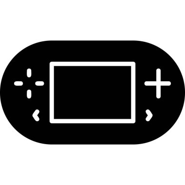 Oyun konsolu simgesi, web basit illüstrasyonu