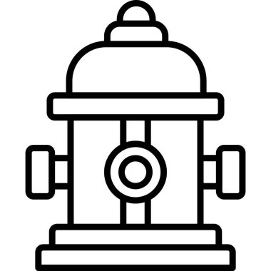 Yangın musluğu modern ikon vektör çizimi