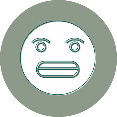 Üzgün bir yüzün vektör çizimi