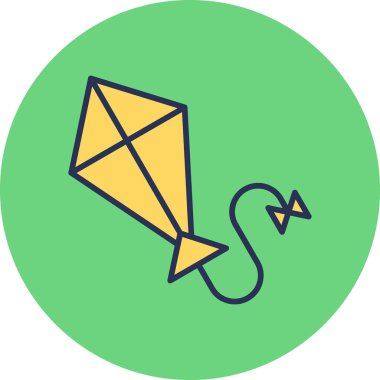 Uçurtma. Web simgesi basit tasarım 