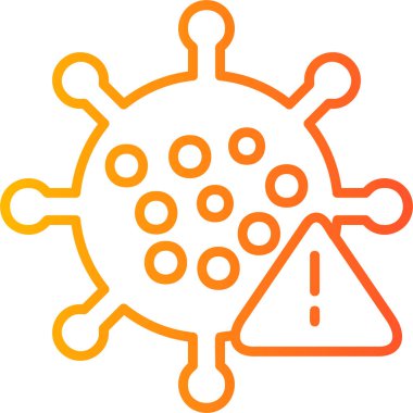 Virus icon modern vector illustration 