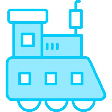 Train toy modern vector icon illustration