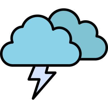 Kum fırtınası ikonu vektör çizimi