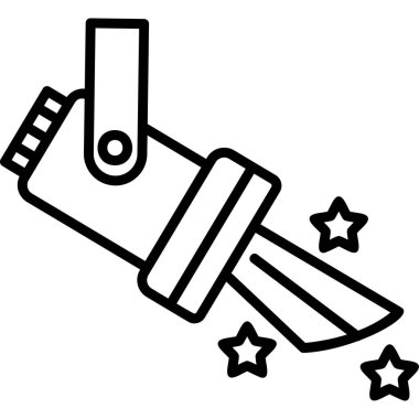 Spotlight simgesinin vektör illüstrasyonu