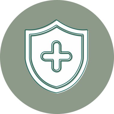 kalkan ikon vektör illüstrasyonu