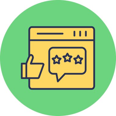 Geri besleme simgesi vektör illüstrasyonu