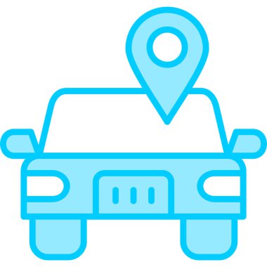 Car Location pin. web icon simple illustration