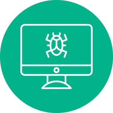 Virus Detective icon modern vector illustration