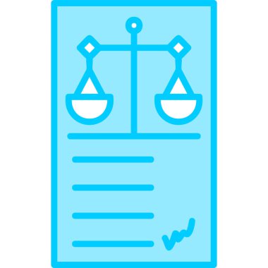 Adalet. Web simgesi basit bir illüstrasyon. İfade