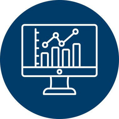 Bar Chart. web icon simple design