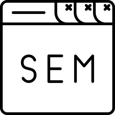 seo modern simgesinin vektör illüstrasyonu