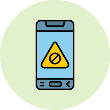 Telefon simgesinin vektör illüstrasyonu