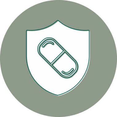 Sağlık hizmetleri web simgesi basit illüstrasyon