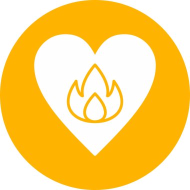 Passionate modern vector icon illustration